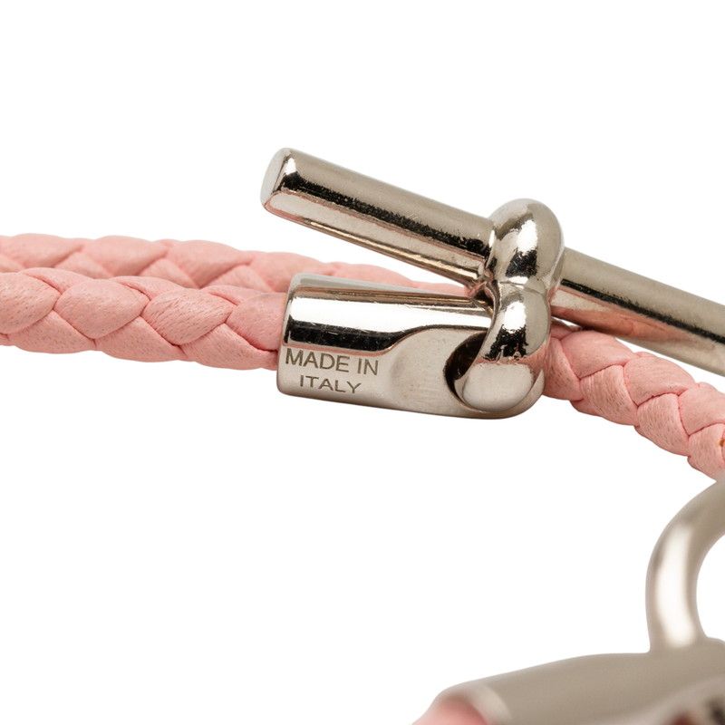 Hermes Grenand Dubretour Rose Sakura Silver Leather Metal Women Hermes