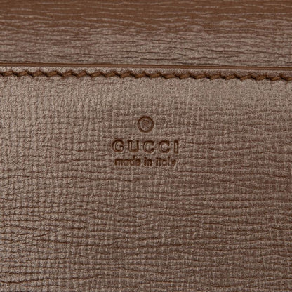 Gucci GG Supreme Horsebit Chain Wallet Shoulder Bag 621892 Brown Beige PVC