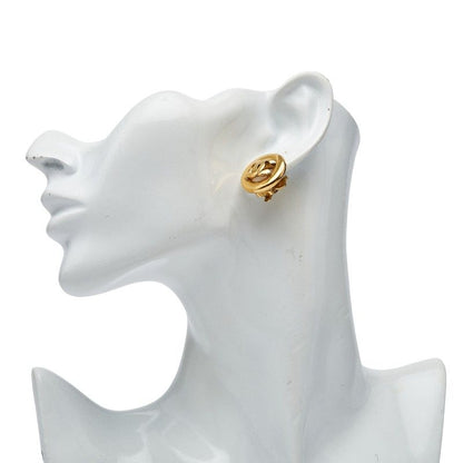 Chanel Coco Mark Round Gold Plated Ladies Chanel