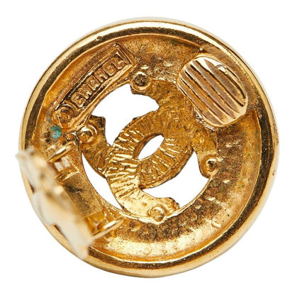Chanel Coco Mark Round Gold Plated Ladies Chanel