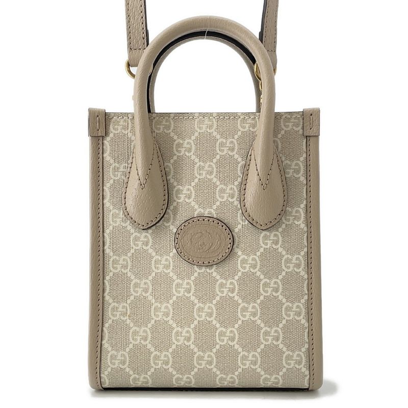 Gucci Handbag Interlocking GG Supreme Mini Tote 2-Way