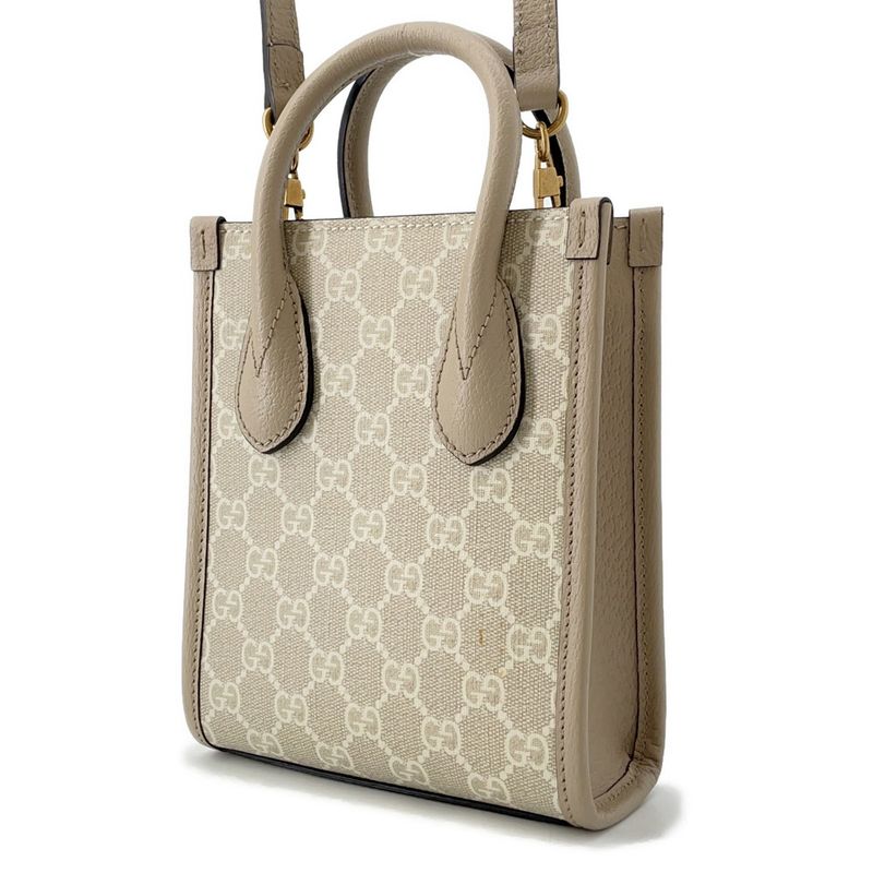 Gucci Handbag Interlocking GG Supreme Mini Tote 2-Way