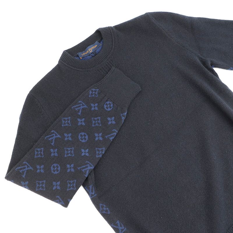 Louis Vuitton Sweater Monogram Half and Cashmere