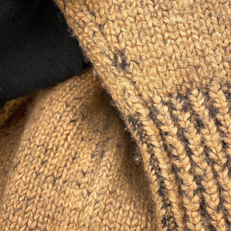 Chanel Cardigan CC Logo Wool Cashmere Rhinestone 38