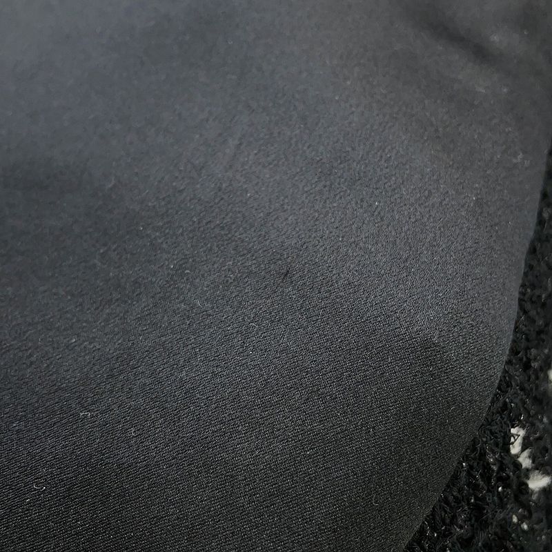 Chanel Coat Tweed 38 Black