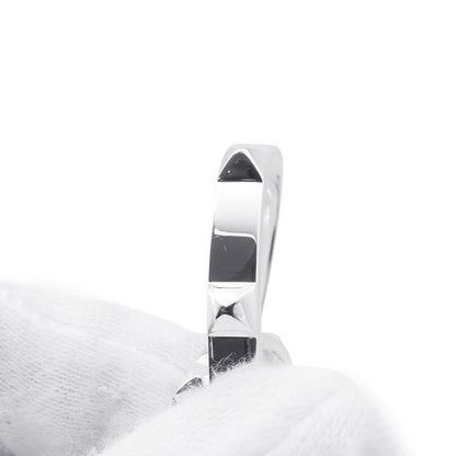 Hermes Ring Clou de Double Finger Silver 52