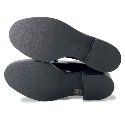 Prada Dress Shoes Brushed Leather 37 Black