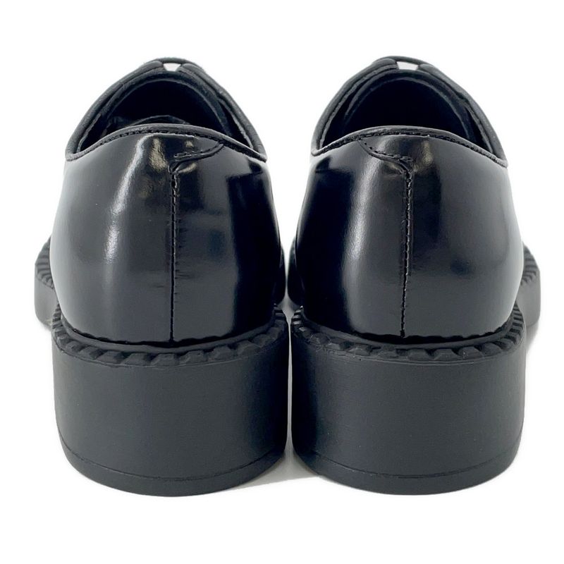 Prada Dress Shoes Brushed Leather 37 Black