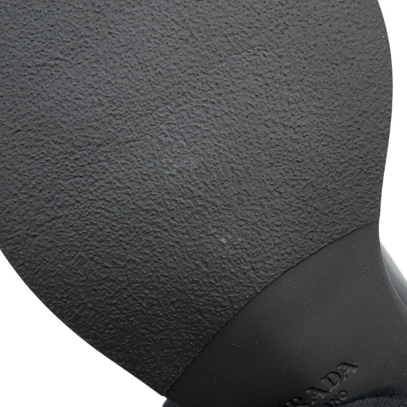 Prada Dress Shoes Brushed Leather 37 Black