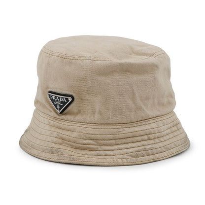 Prada Hat Triangle Logo Cotton XL Hat