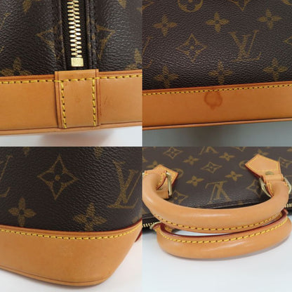 Louis Vuitton Alma M51130 Monogram Handbag Old Shape Brown Gold