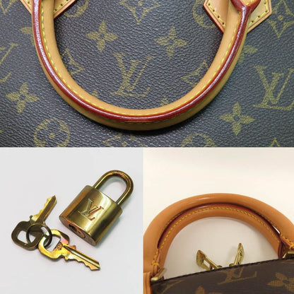 Louis Vuitton Alma M51130 Monogram Handbag Old Shape Brown Gold