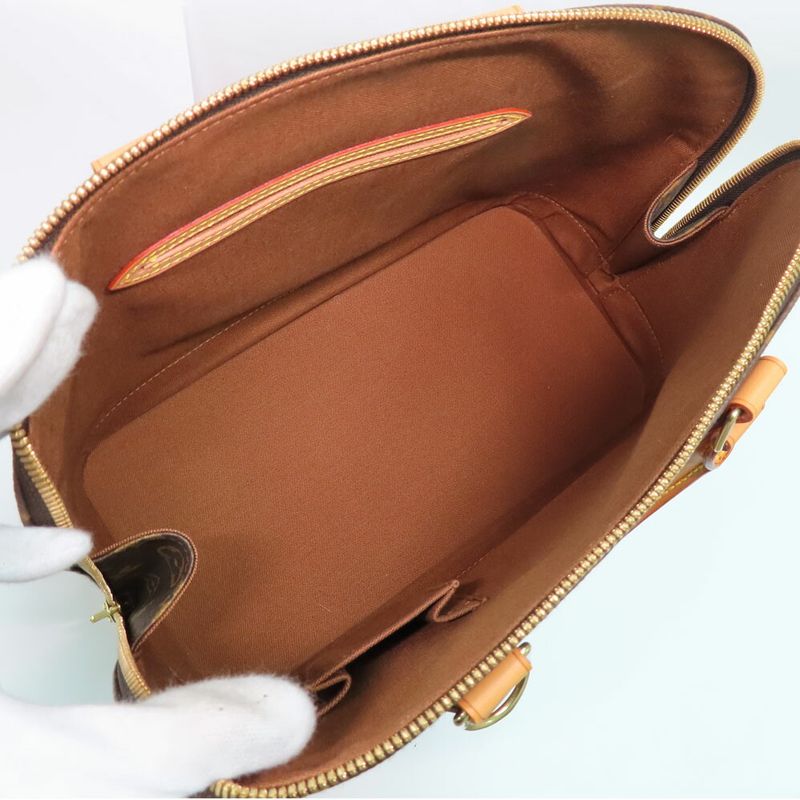 Louis Vuitton Alma M51130 Monogram Handbag Old Shape Brown Gold