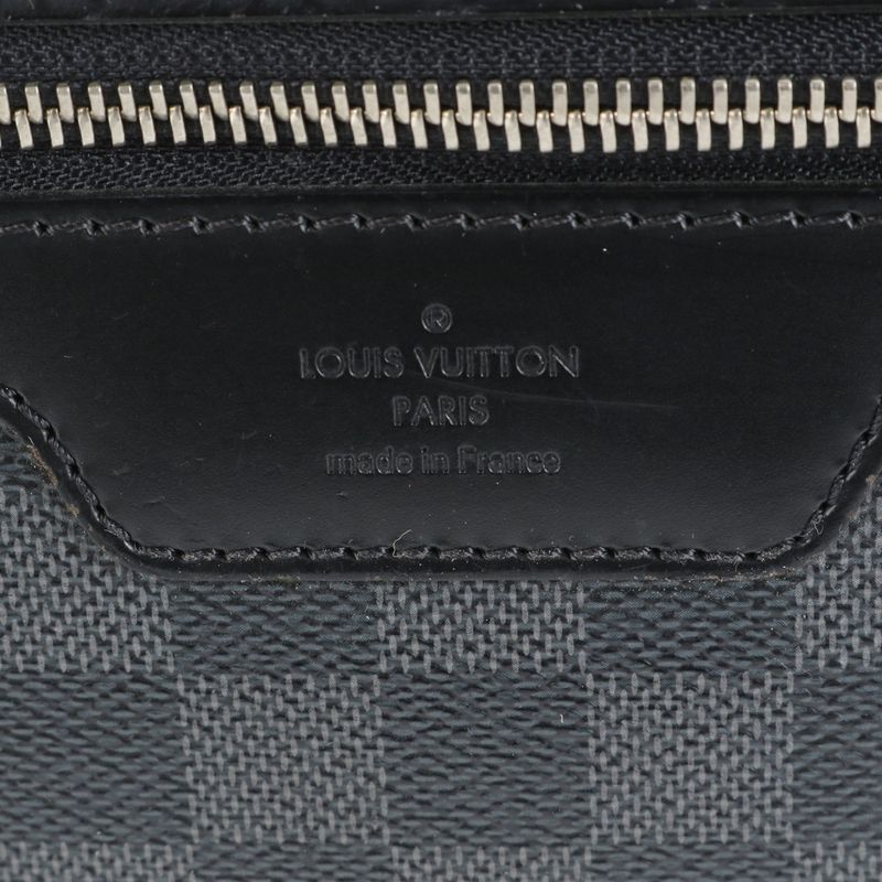 Extreme Louis Vuitton Damier Graphite Pilot Case N23206 Suitcase Carry Case Bag