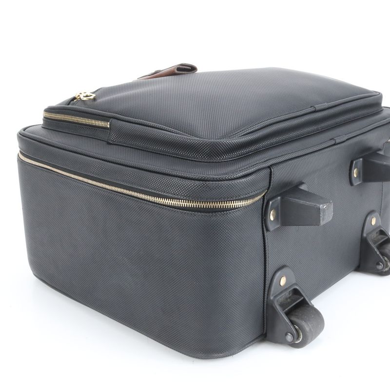 Bottega Veneta Marco Polo 2 Wheel Leather Suitcase Carry Case Bag