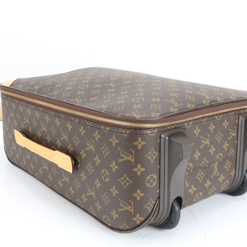 Louis Vuitton Monogram Pegase 55 M23294 Leather Suitcase Carry Case Bag