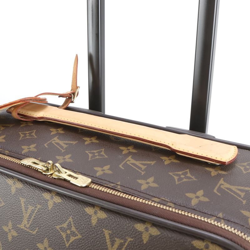 Louis Vuitton Monogram Pegase 55 M23294 Leather Suitcase Carry Case Bag