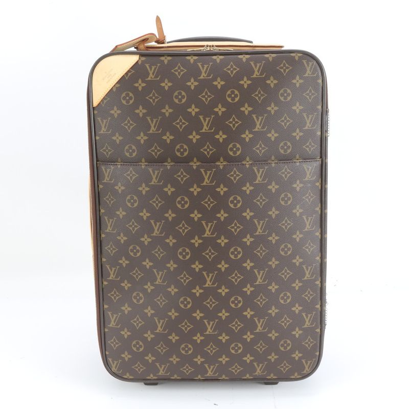 Louis Vuitton Monogram Pegase 55 M23294 Leather Suitcase Carry Case Bag