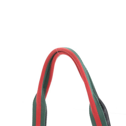 Gucci Sherry Line Denim 73983 Leather Tote Bag Shoulder Hand Genuine