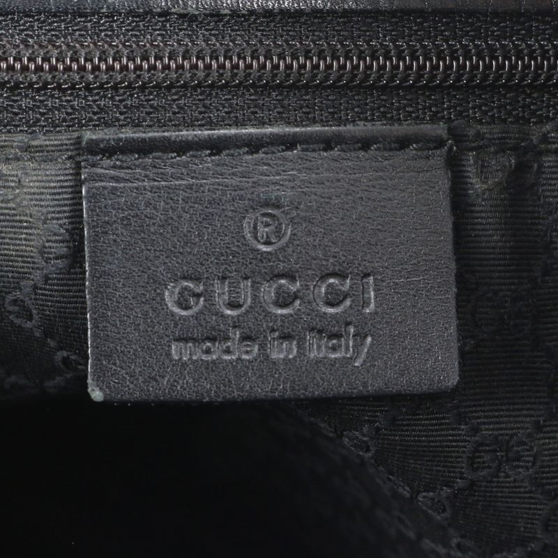 Gucci Sherry Line Denim 73983 Leather Tote Bag Shoulder Hand Genuine