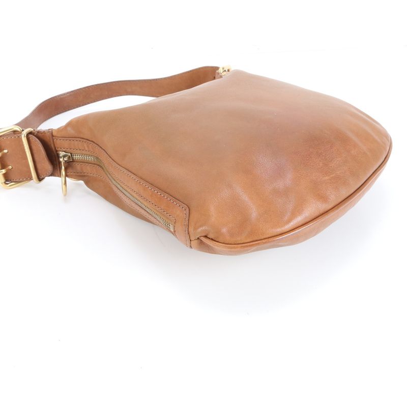 Fendi Hobo 8br228 Leather One Shoulder Bag Shoulder Hand Genuine Leather