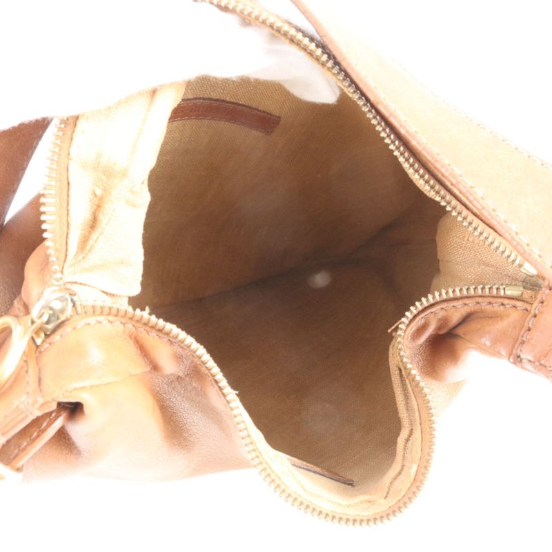 Fendi Hobo 8br228 Leather One Shoulder Bag Shoulder Hand Genuine Leather