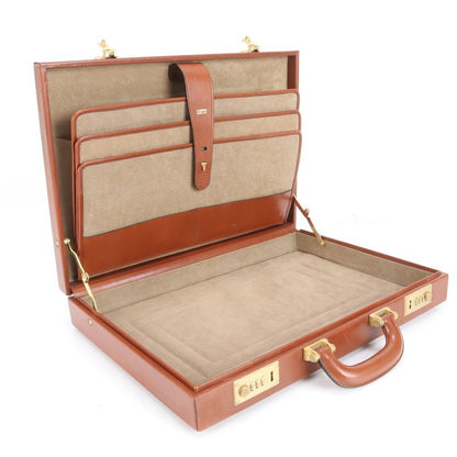 Pole Loewe Anagram Leather Attache Case Hard Case Document Bag Business Travel