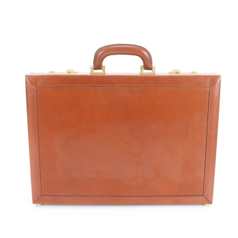 Pole Loewe Anagram Leather Attache Case Hard Case Document Bag Business Travel