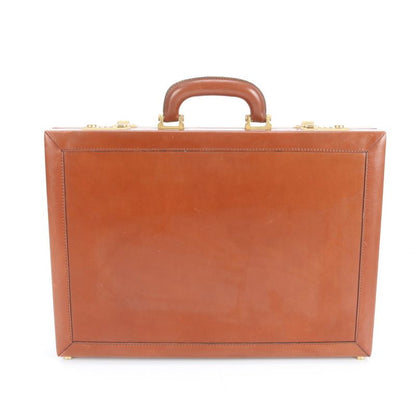 Pole Loewe Anagram Leather Attache Case Hard Case Document Bag Business Travel