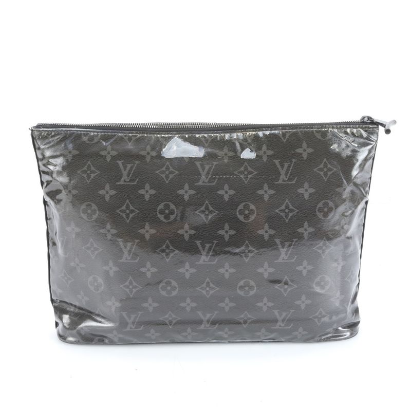 Louis Vuitton Monogram Eclipse Glaze Pochette Cosmos M63373 Leather Second Bag