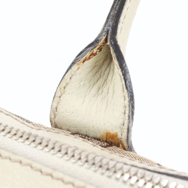 Gucci GG Canvas Sherry Line Princy 177052 Leather Tote Bag Shoulder Women