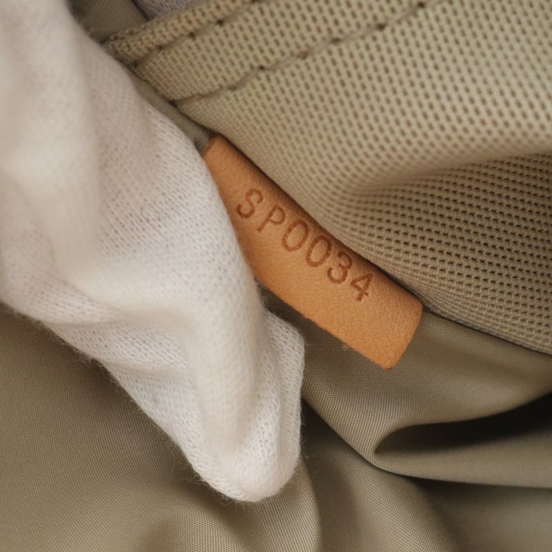 Louis Vuitton Damier Jean Citadin Terre M93040 Leather Shoulder Bag Crossbody