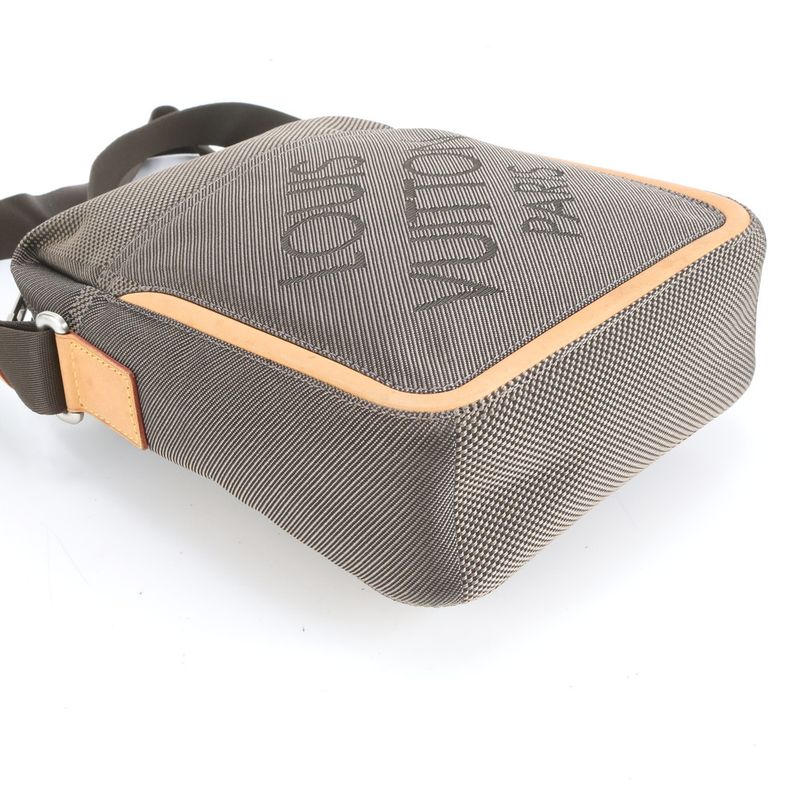 Louis Vuitton Damier Jean Citadin Terre M93040 Leather Shoulder Bag Crossbody