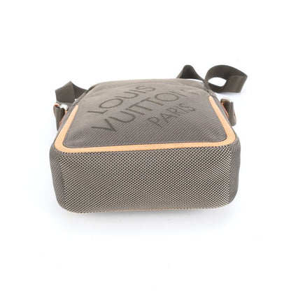 Louis Vuitton Damier Jean Citadin Terre M93040 Leather Shoulder Bag Crossbody