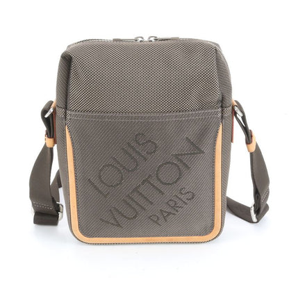 Louis Vuitton Damier Jean Citadin Terre M93040 Leather Shoulder Bag Crossbody