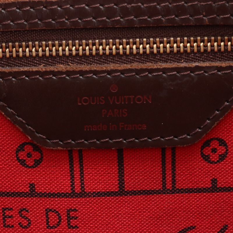 Louis Vuitton Damier Neverfull MM M51105 Leather Tote Bag Shoulder Hand Genuine