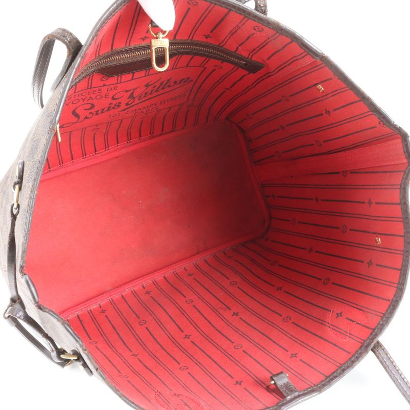 Louis Vuitton Damier Neverfull MM M51105 Leather Tote Bag Shoulder Hand Genuine
