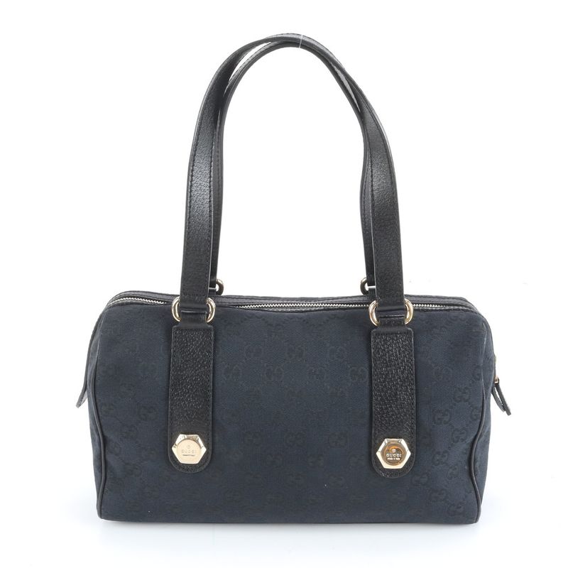 Gucci GG Canvas Mini Boston 152457 Leather Shoulder Bag Shoulder Hand