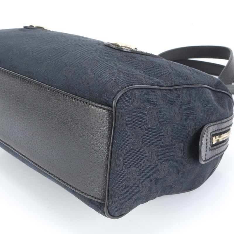 Gucci GG Canvas Mini Boston 152457 Leather Shoulder Bag Shoulder Hand