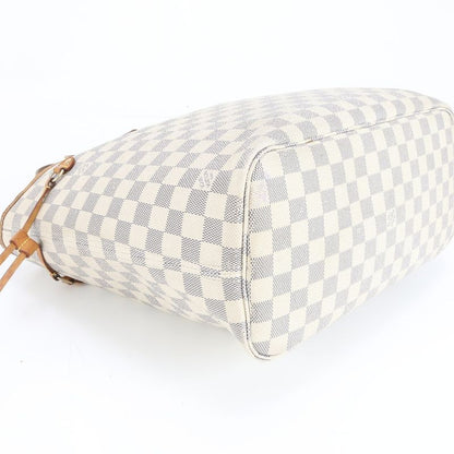 Louis Vuitton Damier Azure Neverfull MM N51107 Leather Tote Bag Shoulder Hand