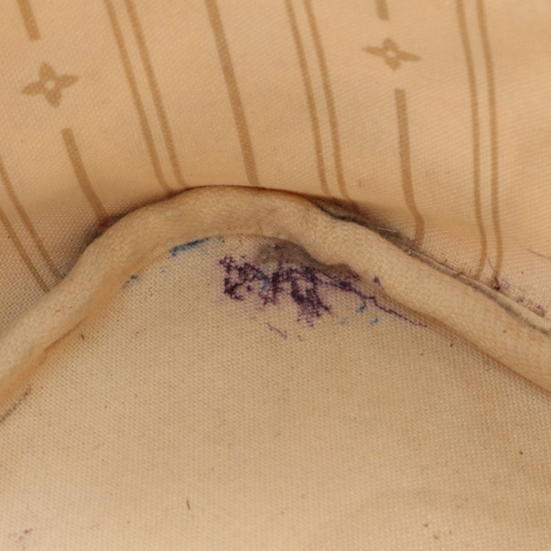 Louis Vuitton Damier Azure Neverfull MM N51107 Leather Tote Bag Shoulder Hand