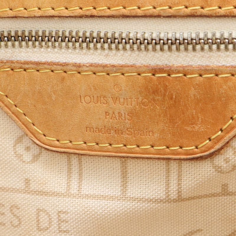 Louis Vuitton Damier Azure Neverfull MM N51107 Leather Tote Bag Shoulder Hand