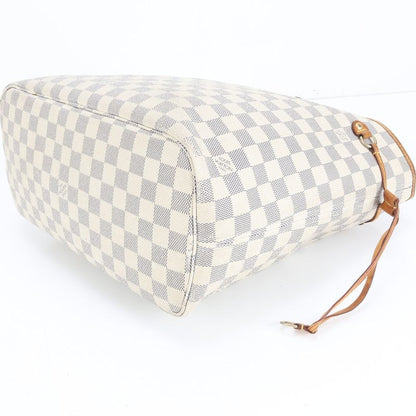 Louis Vuitton Damier Azure Neverfull MM N51107 Leather Tote Bag Shoulder Hand