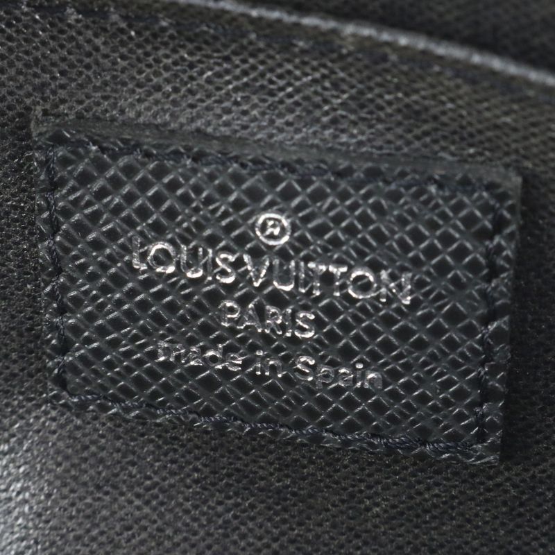 Extreme Louis Vuitton Taiga Trousse Ivan Ardoise M32492 Leather Second Bag