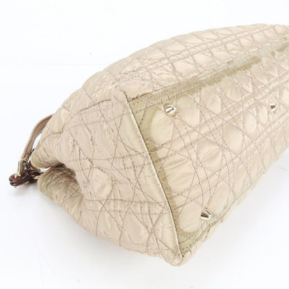 Christian Dior Canage Lady Dior Leather Nylon Shoulder Bag Shoulder Women