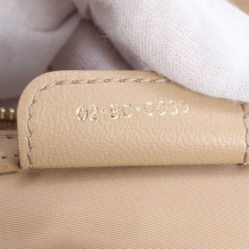 Christian Dior Canage Lady Dior Leather Nylon Shoulder Bag Shoulder Women