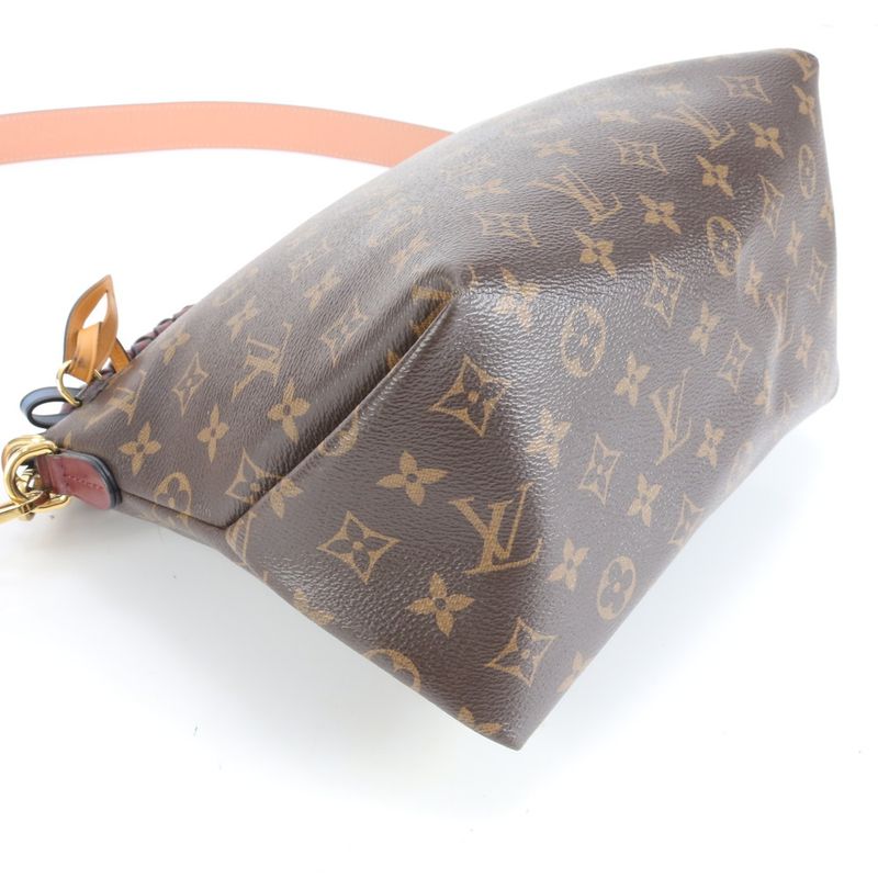 Louis Vuitton Monogram Mini Zipped Hobo M55090 2WAY Shoulder Bag Crossbody Hand