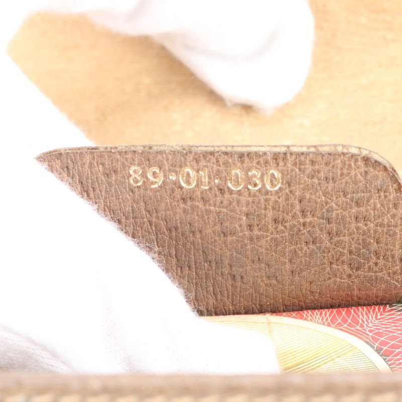 Gucci GG Supreme Sherry Line 89-01-030 Leather Second Bag Clutch Pouch Commuter