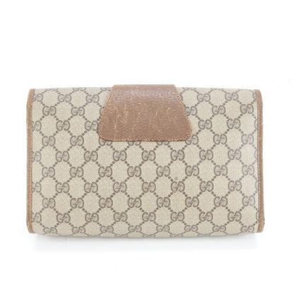 Gucci GG Supreme Sherry Line 89-01-030 Leather Second Bag Clutch Pouch Commuter