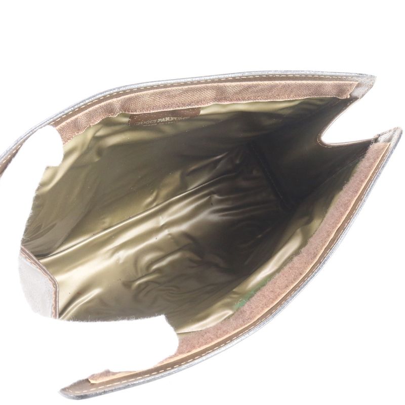 Gucci GG Supreme Sherry Line Leather Second Bag Clutch Pouch Commuter Genuine